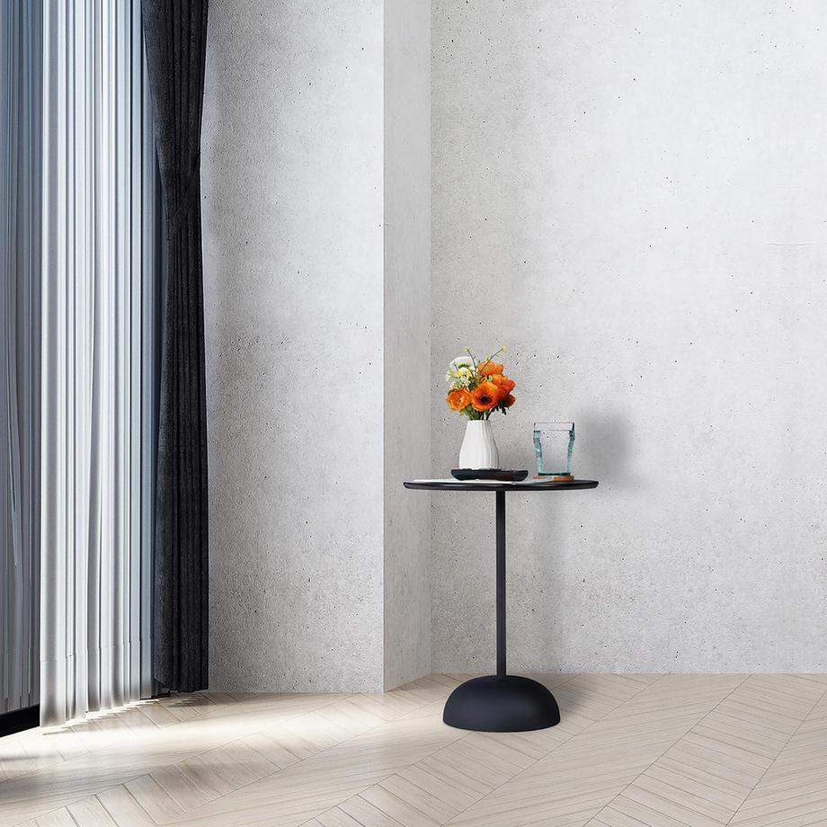 B2X Table d'appoint ronde en noir  