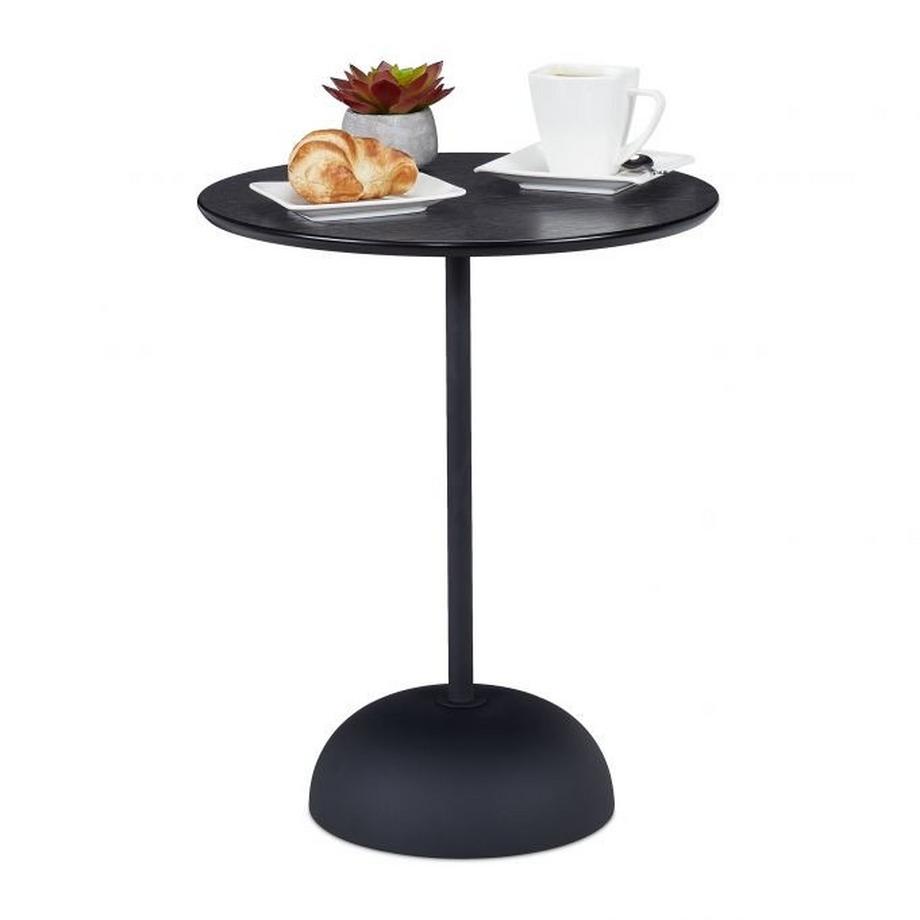 B2X Table d'appoint ronde en noir  