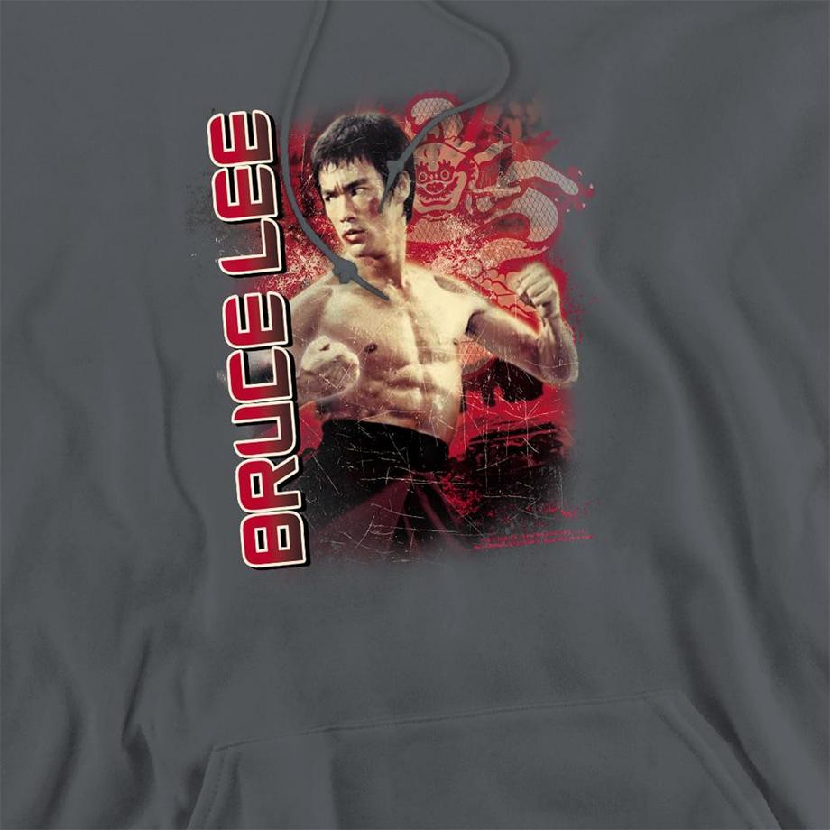 Bruce Lee Fury Felpa Con Cappuccio  