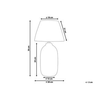 Beliani Lampe à poser en Céramique Boho MATILDE  