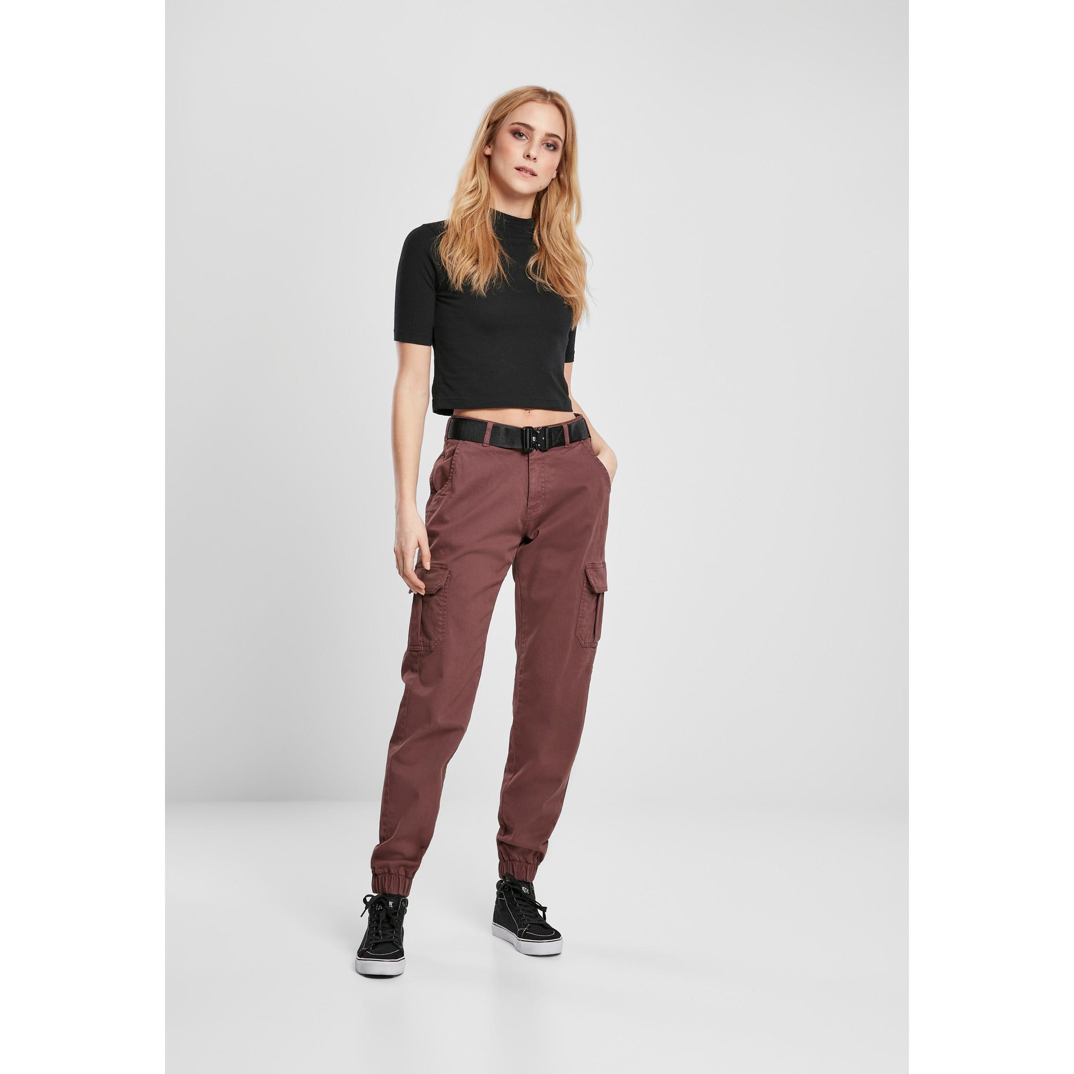 URBAN CLASSICS Pantalon High Waist Cargo  