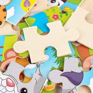 Activity-board  Lot de 6 puzzles en bois pour les enfants de tous âges, puzzles animaliers de 9 pièces pour les enfants en bas âge, jouet éducatif pour les enfants d'âge préscolaire. 