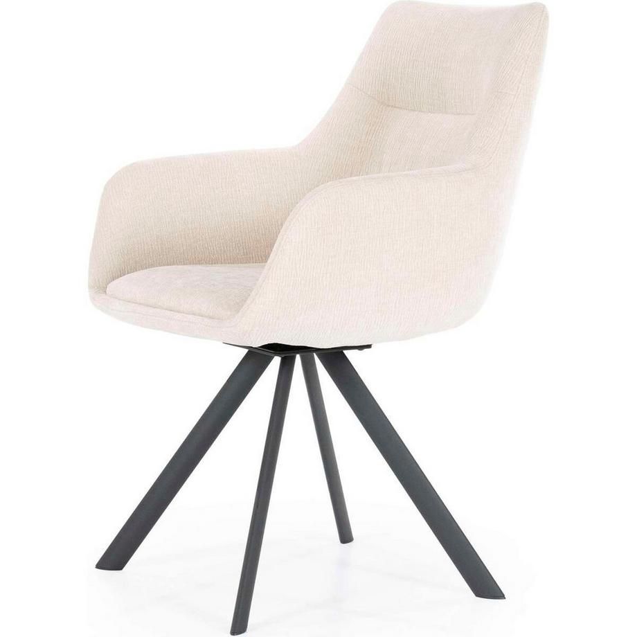 mutoni Chaise avec accoudoirs Bliss beige  