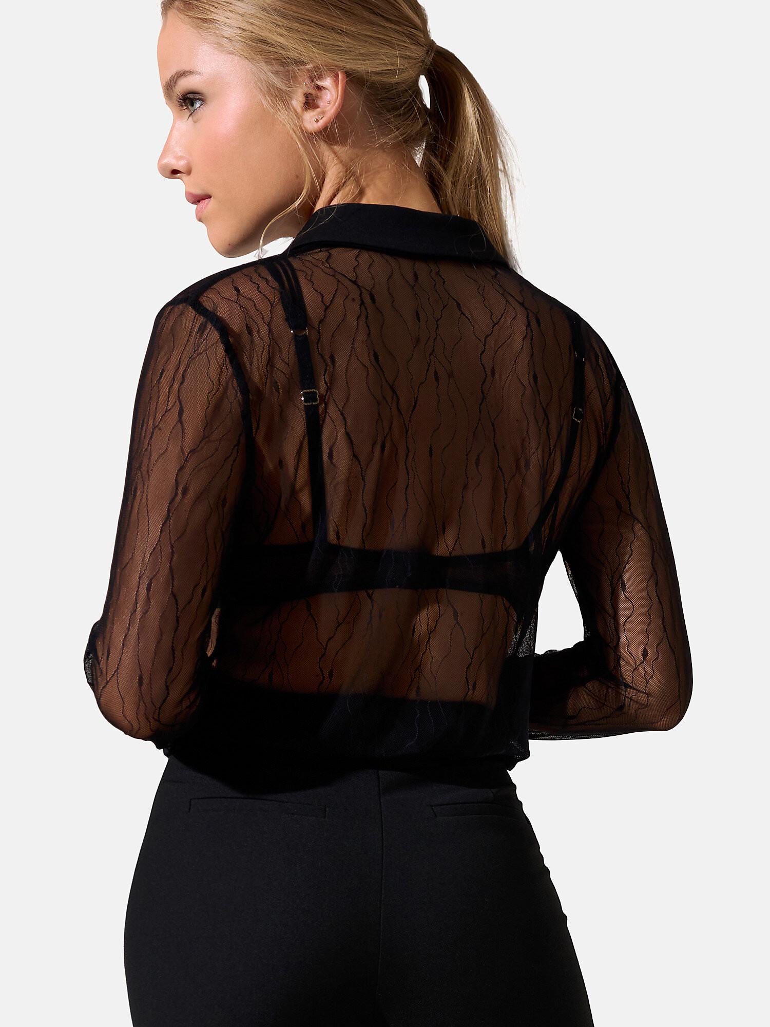 Lisca  Transparentes Langarmshirt Nightscape 