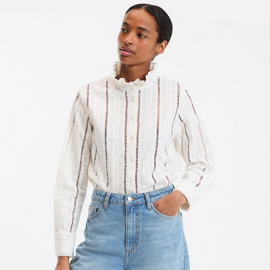 La Redoute Collections Chemise ajourée et brodée  