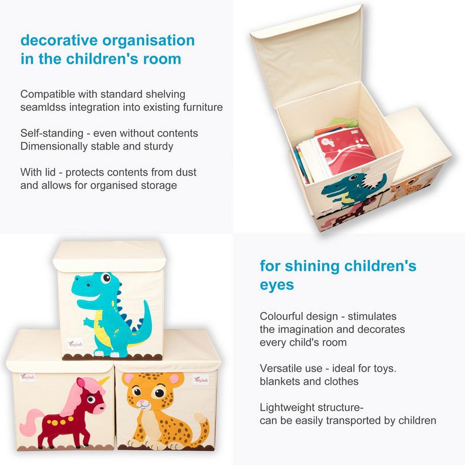 Intirilife Boîte de rangement avec couvercle  