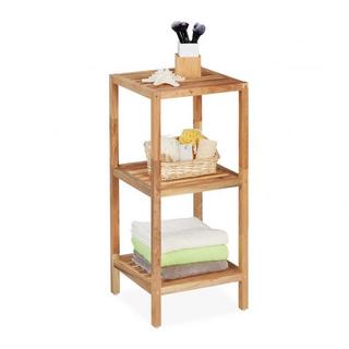 B2X Badezimmerregal in Nussbaum mit 3 Ablagen  