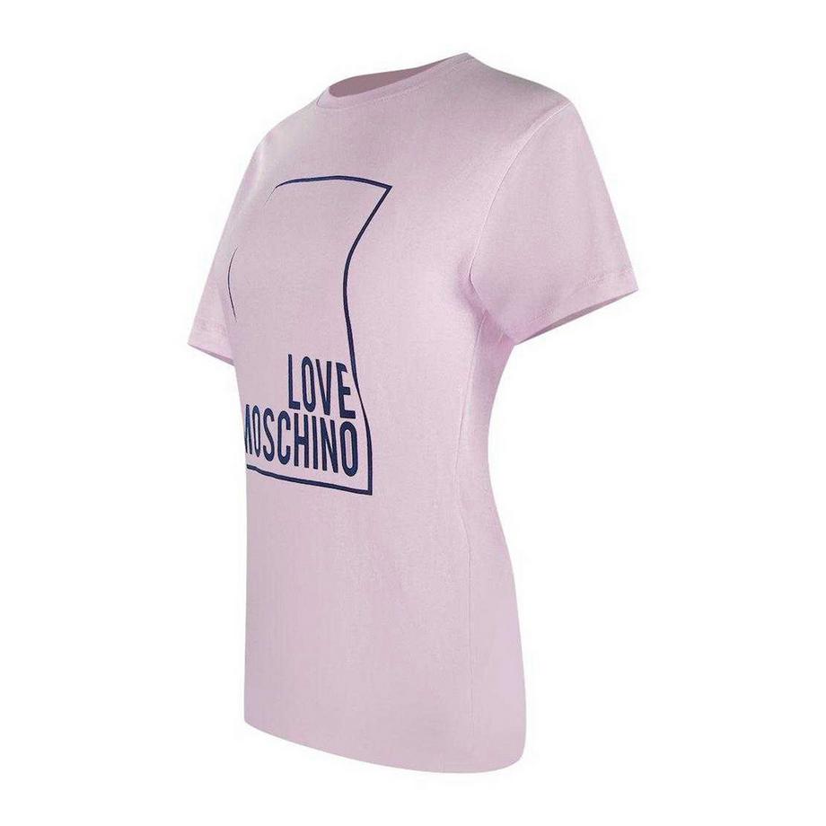 LOVE MOSCHINO  T-ShirtMotiftyle Logo Rectangulaire 