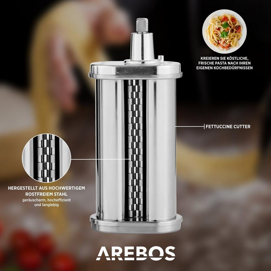 Arebos  Pasta-Set für Küchenmaschine 