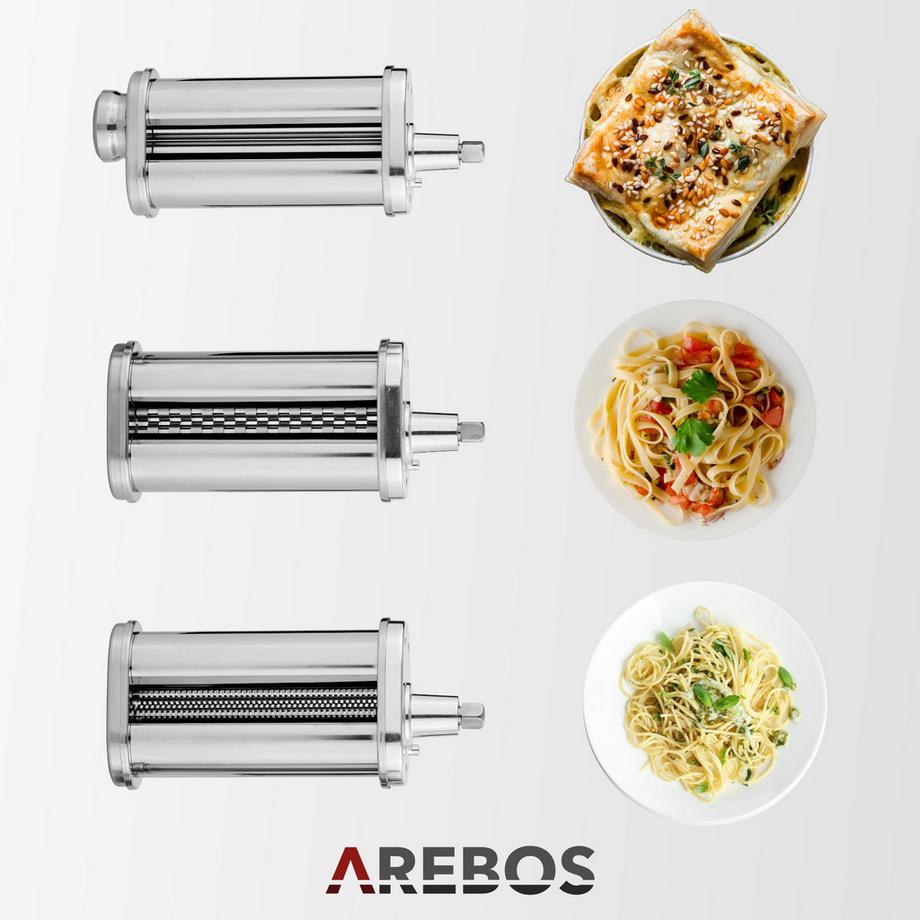 Arebos  Pasta-Set für Küchenmaschine 
