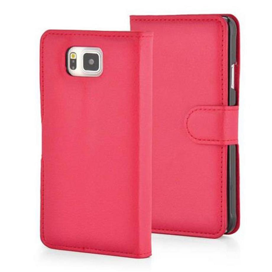 Cadorabo  Housse compatible avec Samsung Galaxy ALPHA - Coque de protection avec fermeture magnétique, fonction de support et compartiment pour carte 