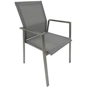 Chaise de jardin en acier inoxydable Turin anthracite