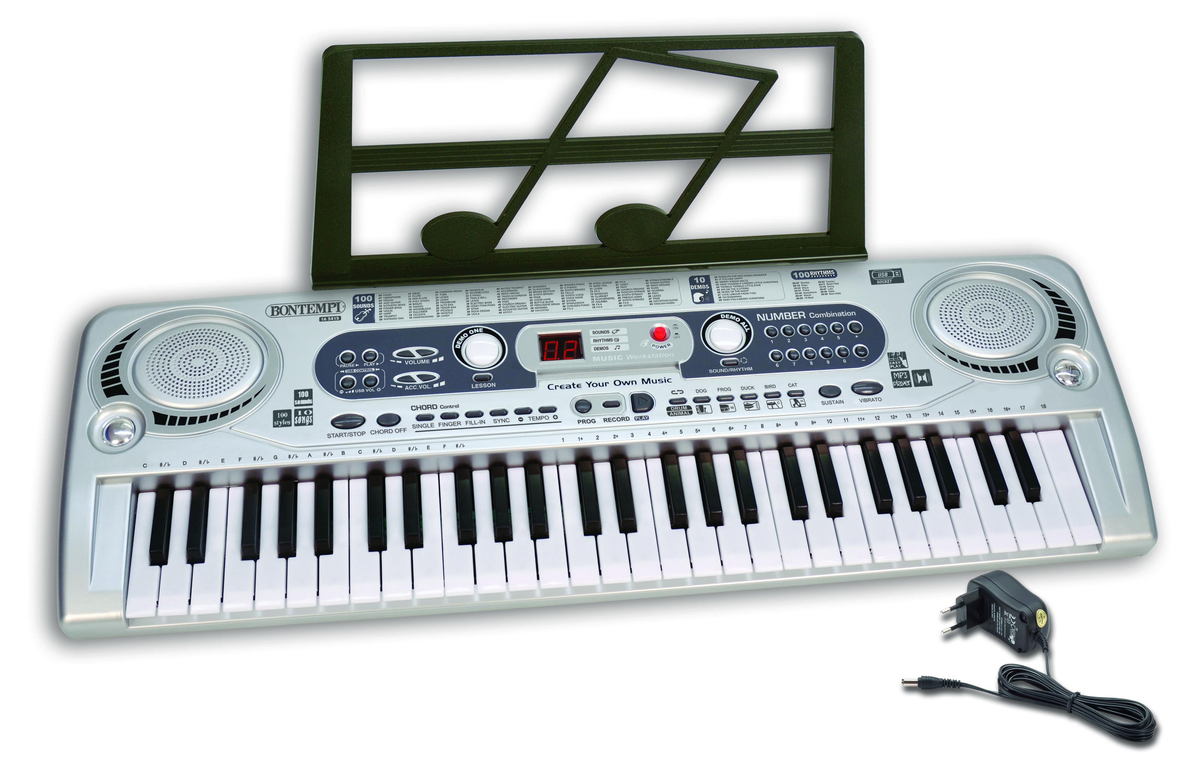 BONTEMPI  Digitales Keyboard mit 54 Tasten 