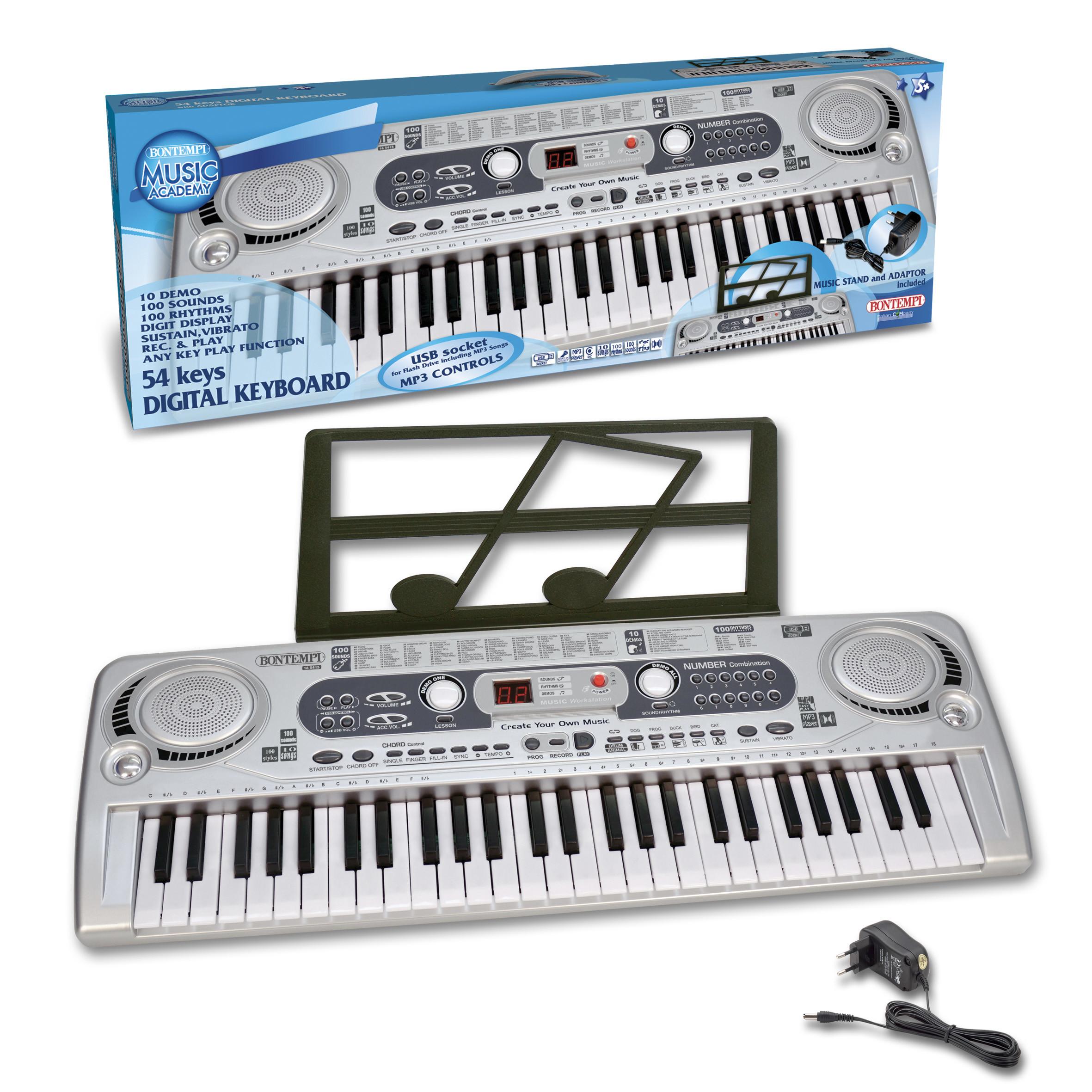 BONTEMPI  Digitales Keyboard mit 54 Tasten 