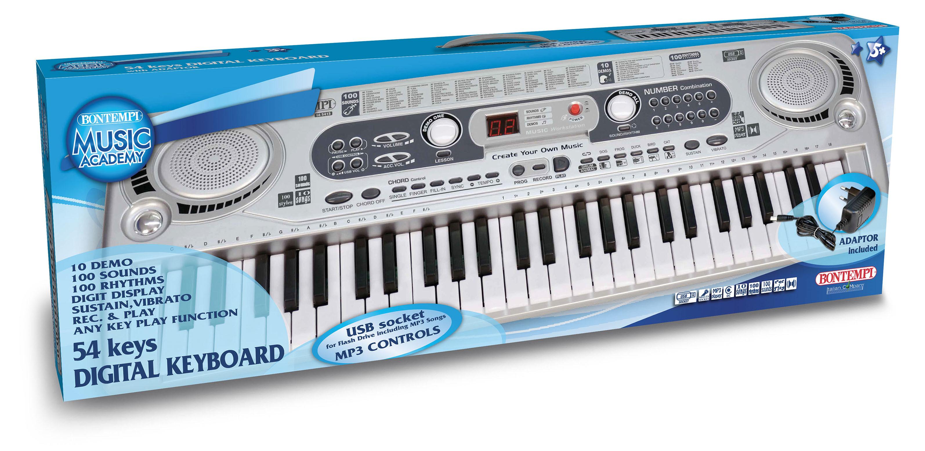 BONTEMPI  Digitales Keyboard mit 54 Tasten 