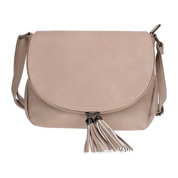 Sac bandoulière Fermeture Éclair Taupe