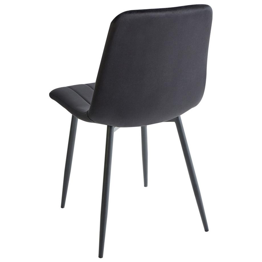 Beliani Set di 4 sedie da pranzo en Velluto Moderno KALISPELL  