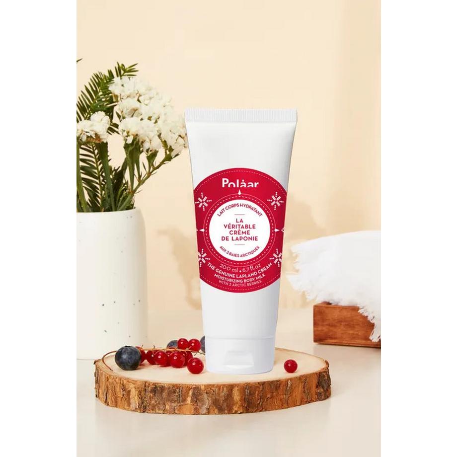 Polaar  Feuchtigkeitsspendende Körpermilch Echte Sahne aus Lappland mit 3 arktischen Beeren 