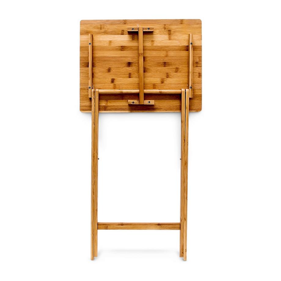 B2X Table d'appoint pliante en bambou  