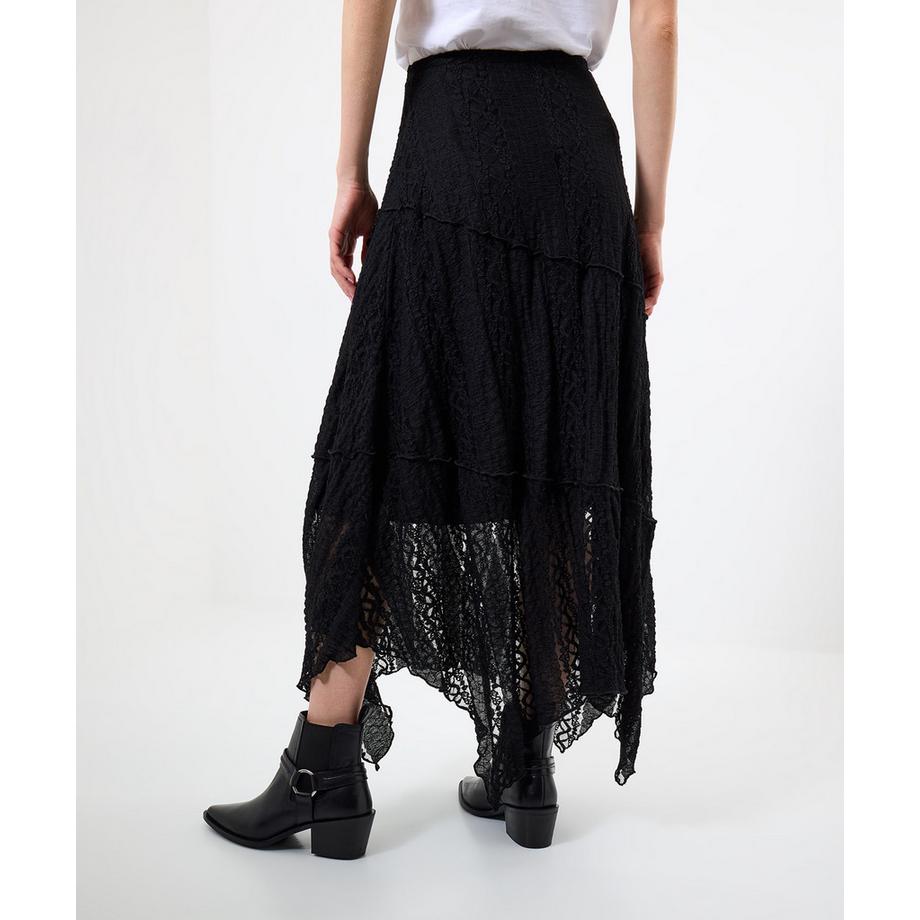 Joe Browns Schwarzer Spitzen Maxirock High-Low Saum  