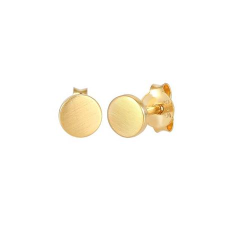 Elli  Boucles d'Oreilles Cercles Basic Géo Ronde Matt 