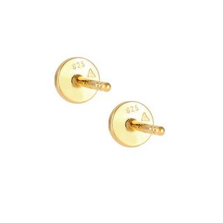 Elli  Boucles d'Oreilles Cercles Basic Géo Ronde Matt 