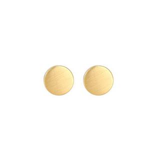 Elli  Boucles d'Oreilles Cercles Basic Géo Ronde Matt 