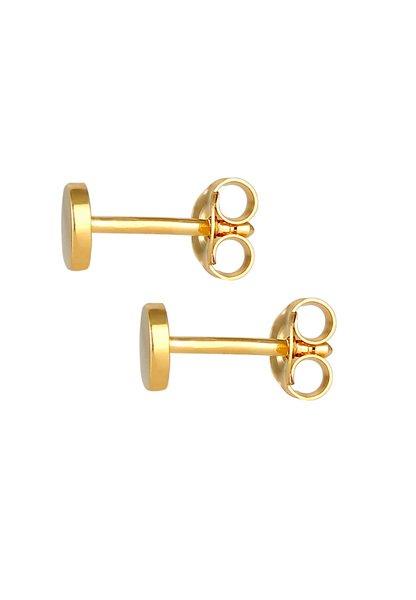 Elli  Boucles d'Oreilles Cercles Basic Géo Ronde Matt 