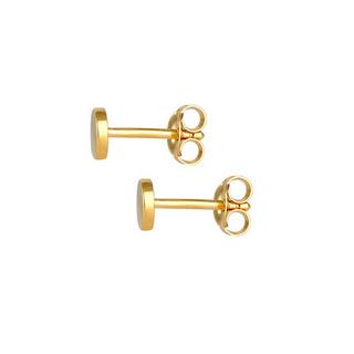 Elli  Boucles d'Oreilles Cercles Basic Géo Ronde Matt 