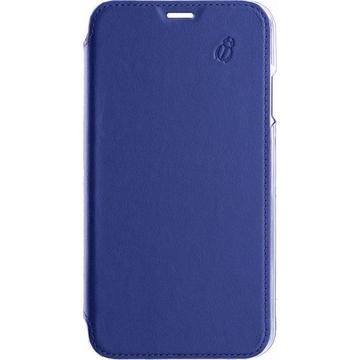Etui folio en cuir Beetlecase pour iPhone 12 Mini Bleu