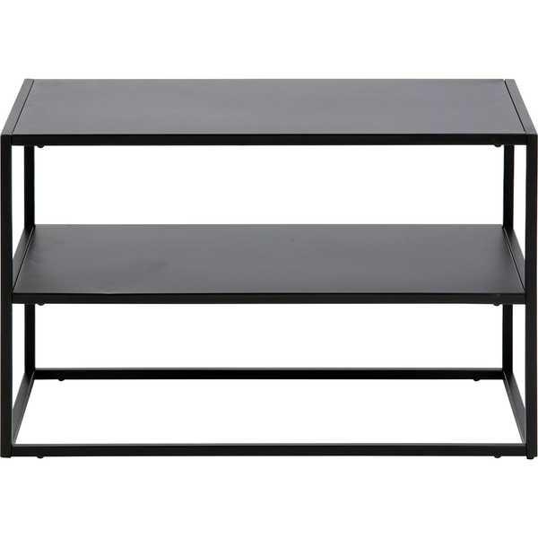 mutoni Scarpiera Modern Line 1 piano acciaio nero 70x33x45 5cm  