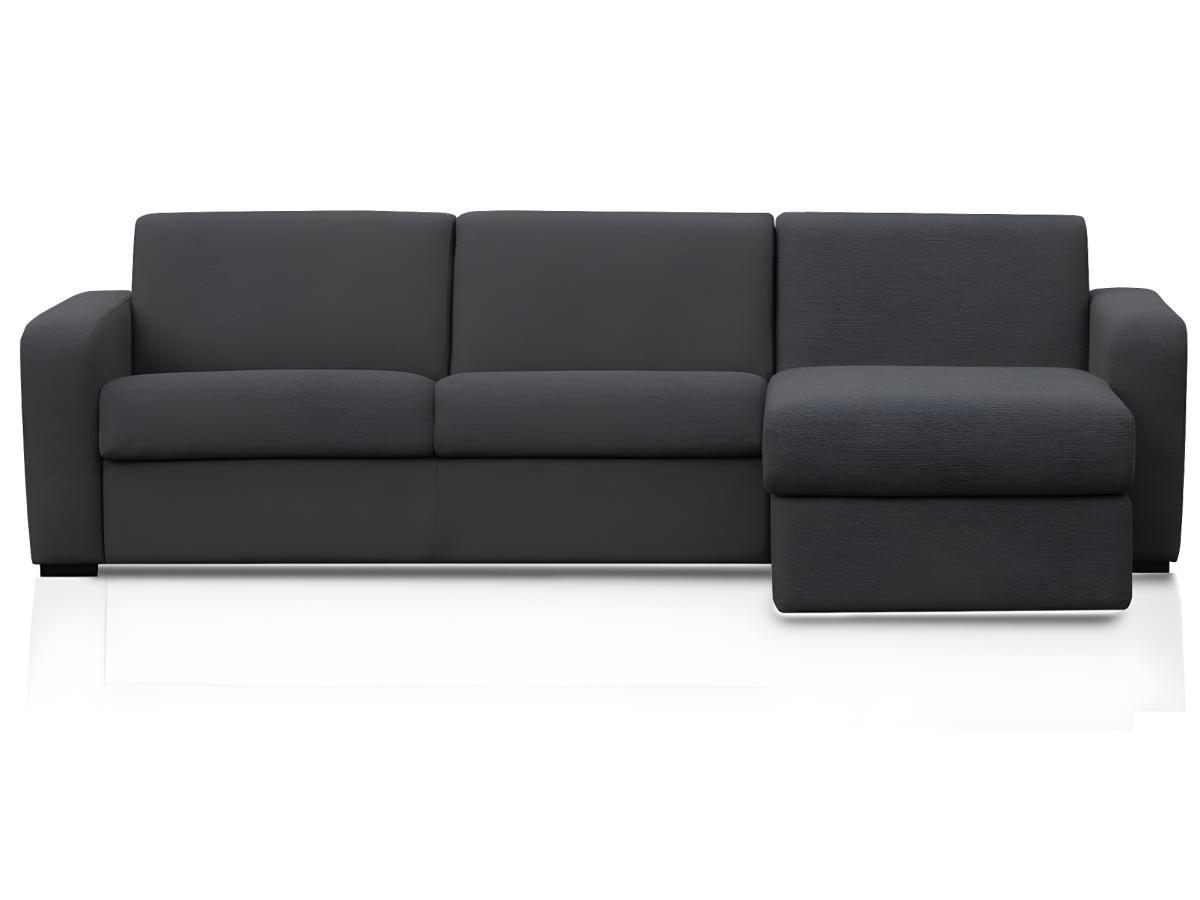 Vente-unique Ecksofa mit Schlaffunktion mit Matratze Stoff FLAVIEN  