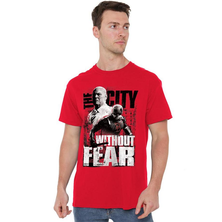 Daredevil  T-ShirtMotif Murdock Et Kingpin City Without Fear 