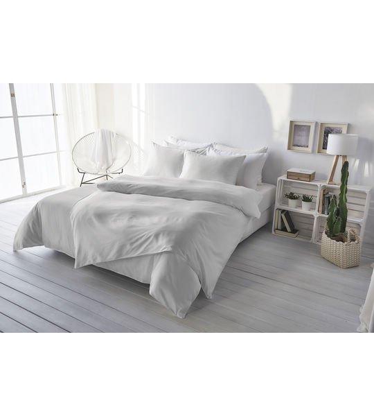 Living Home Uni Satin Taie de duvet  