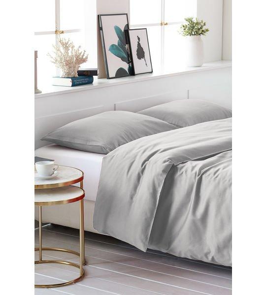 Living Home Uni Satin Taie de duvet  