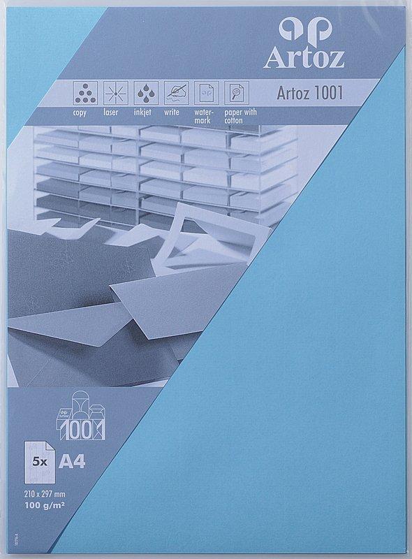 Artoz ARTOZ Papier 1001 A4 107796143 100g, azur 5 Blatt  