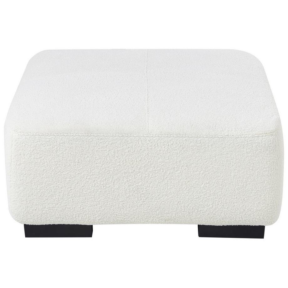 Beliani Ottoman en Bouclé Minimaliste LUNGO  