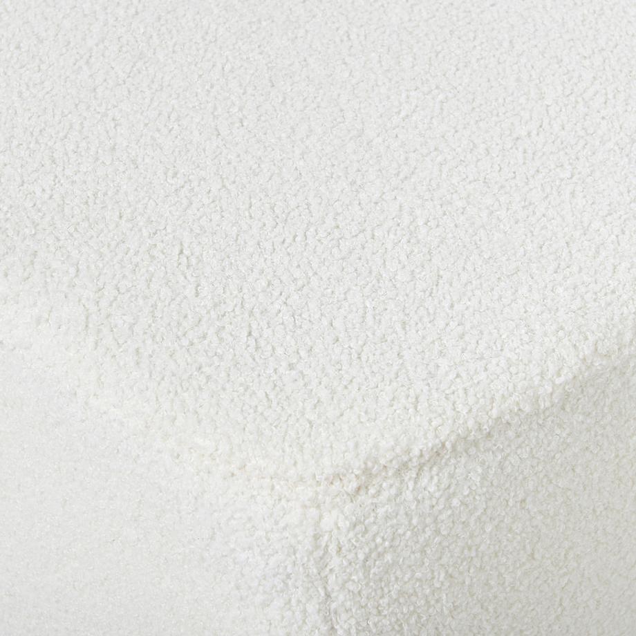 Beliani Ottoman en Bouclé Minimaliste LUNGO  
