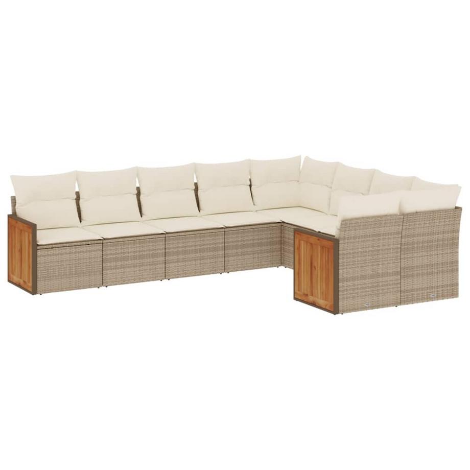 Ensemble de canapés de jardin rotin synthétique