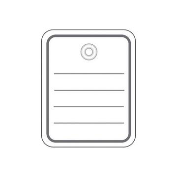 HERMA Stückwaren Anhänger 40x50mm 6821 weiss mit Faden 1000 Stück