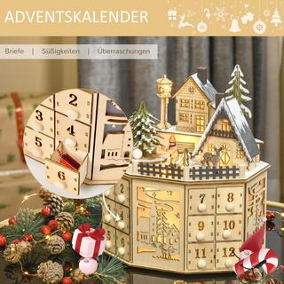 HOMCOM  Weihnachts-Adventskalender 