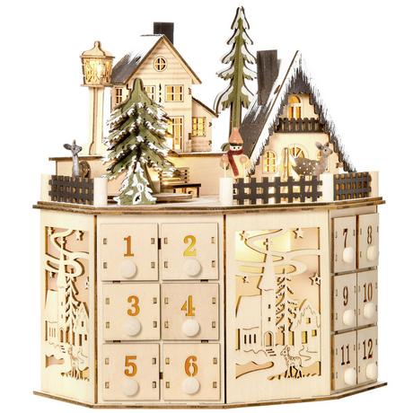 HOMCOM  Weihnachts-Adventskalender 