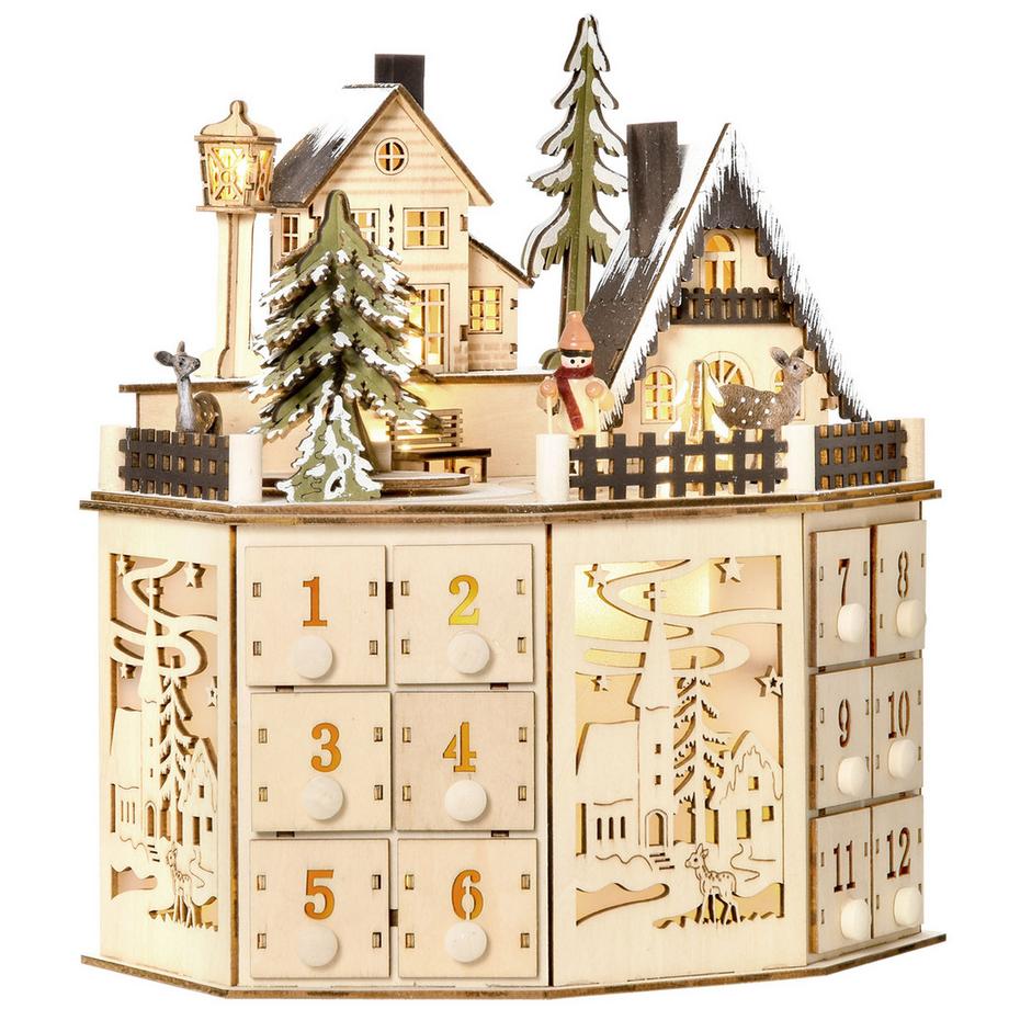 HOMCOM  Weihnachts-Adventskalender 