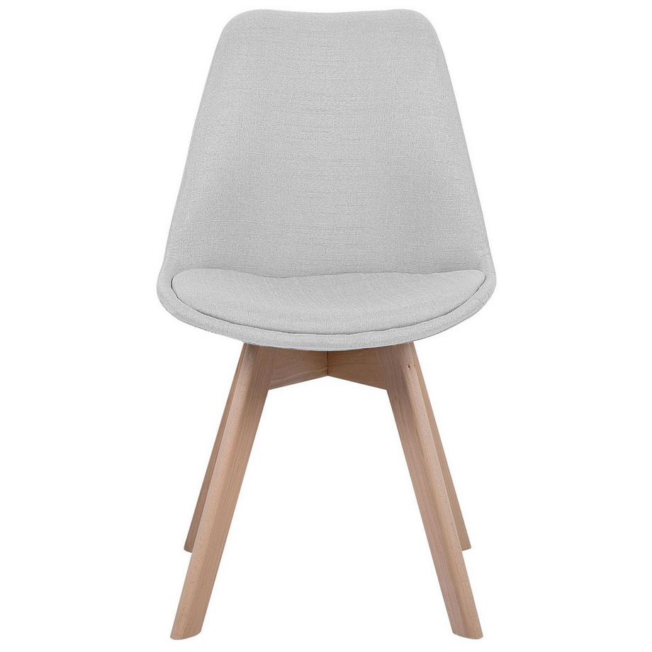 Beliani Lot de 2 chaises de salle à manger en Tissu Moderne DAKOTA II  