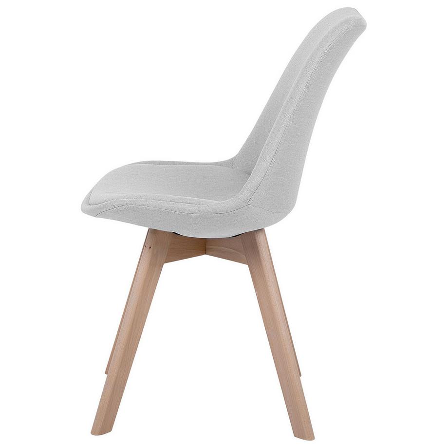 Beliani Lot de 2 chaises de salle à manger en Tissu Moderne DAKOTA II  