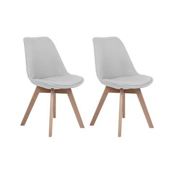 Lot de 2 chaises de salle à manger en Tissu Moderne DAKOTA II