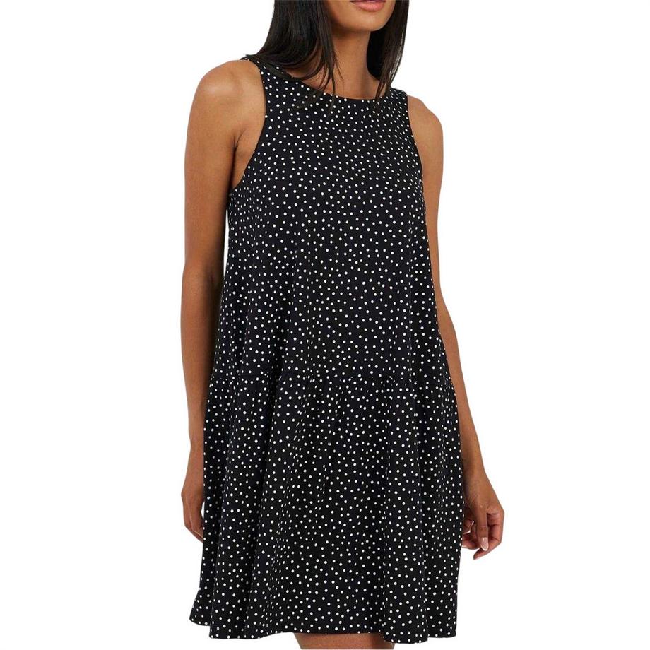 Robe Courte Sans Manches Motiftyle À Étages