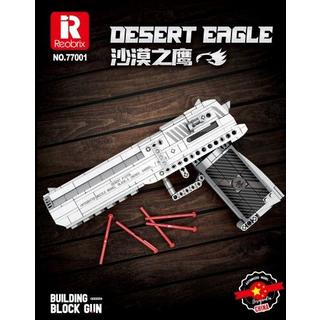 Reobrix      Desert Eagle Pistole   Teile: 408       Reobrix 77001       kompatibel mit den Standardsteinen des Marktführers       Versand in Originalverpackung und mit gedruckter Anleitung.                                            