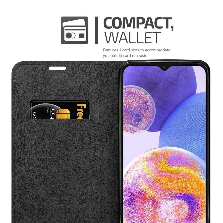 Cadorabo  Housse compatible avec Samsung Galaxy A23 4G / 5G - Coque de protection avec fermeture magnétique, fonction de support et compartiment pour carte 