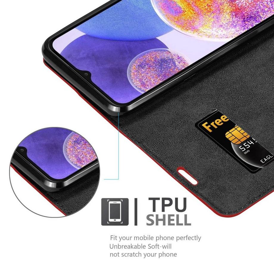 Cadorabo  Housse compatible avec Samsung Galaxy A23 4G / 5G - Coque de protection avec fermeture magnétique, fonction de support et compartiment pour carte 